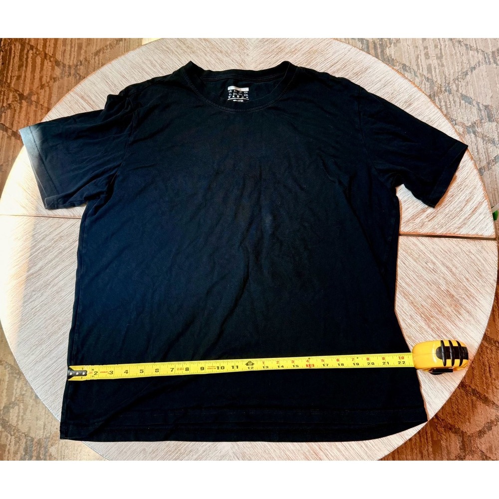 Basic Men's Crew Neck Black T-Shirt, 100% Cotton